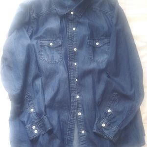 Torrid denim long sleeve shirt